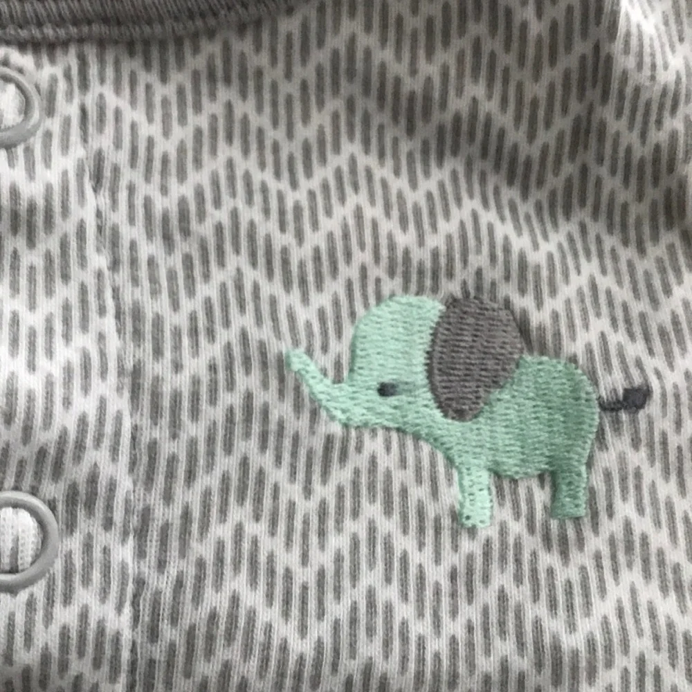 2 Carter’s Baby boy white and gray rompers 3 month  bundle